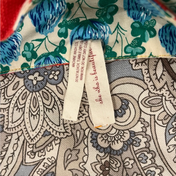 EUC Women’s Anthropologie MAEVE Multicolored Patchwork Strappy Pocket Dress (2) - Picture 11 of 11